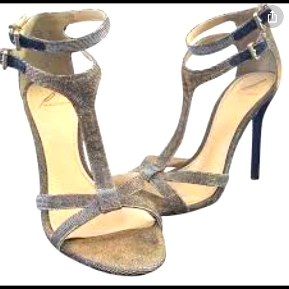 B Brian Atwood Shoes - B Brian Laetitia gold and silver strap sandals 👡